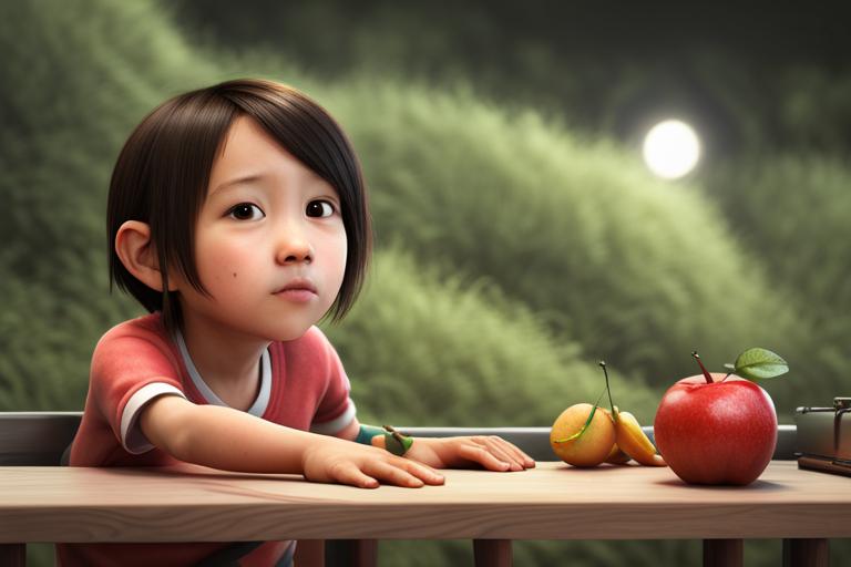 3D cartoon girl